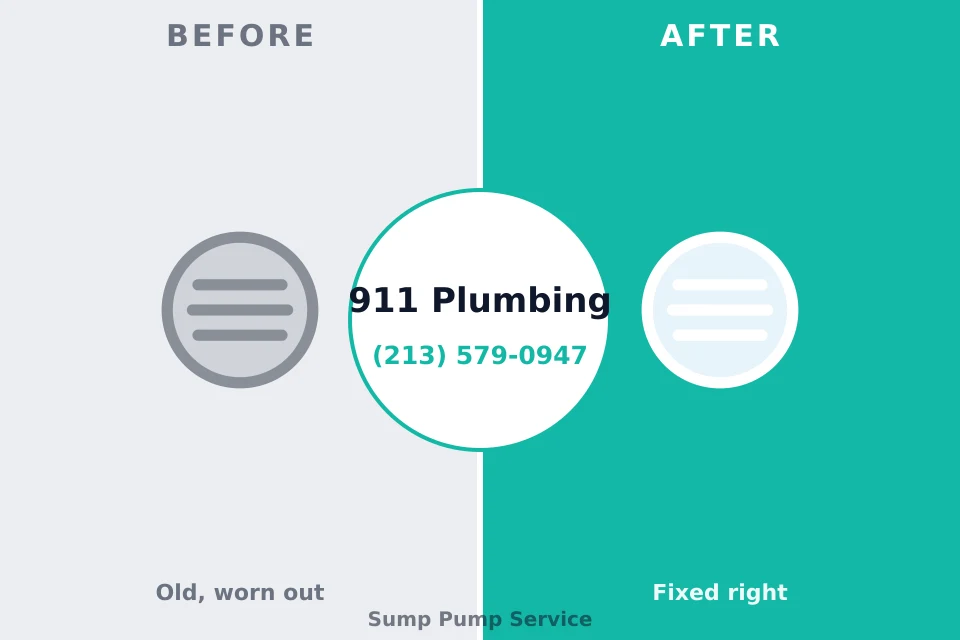 Before and after: plumbing repair Bellevue, WA
